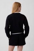 Gap Kadın Bisiklet Yaka Sweatshirt SIYAH