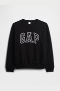 Gap Kadın Bisiklet Yaka Sweatshirt SIYAH