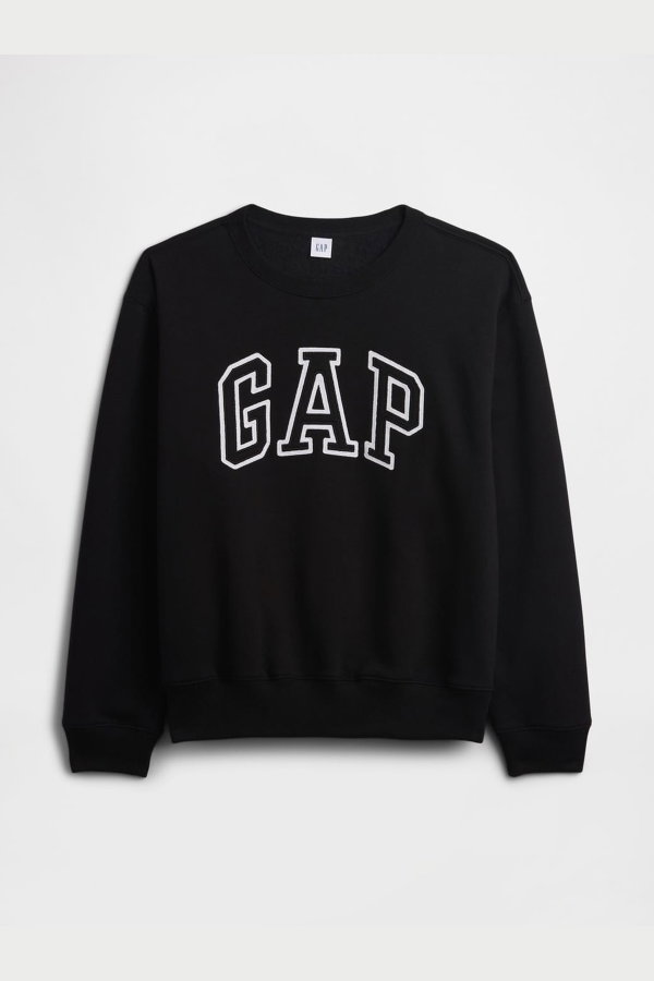 Gap Kadın Bisiklet Yaka Sweatshirt SIYAH