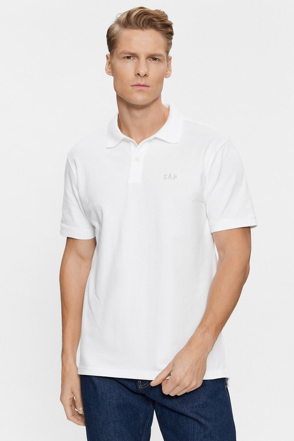 Gap Polo Yaka Erkek T-shirt Beyaz