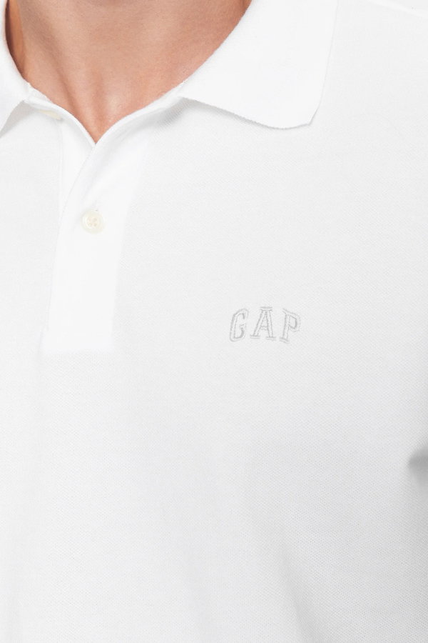 Gap Polo Yaka Erkek T-shirt Beyaz