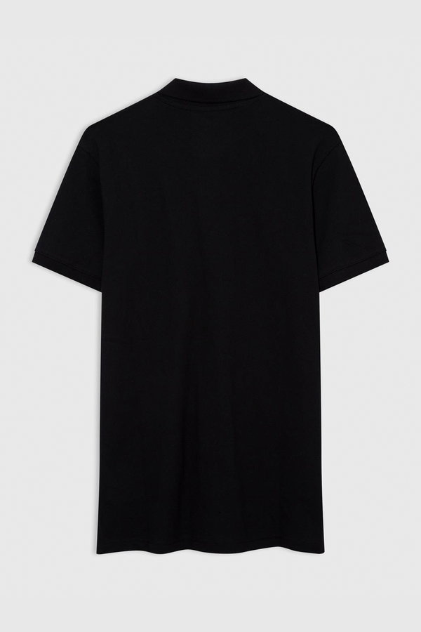 Gap Polo Yaka Erkek T-shirt SIYAH