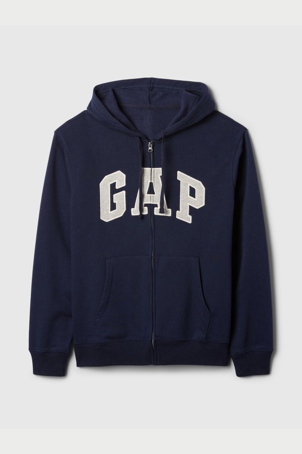 Gap Kapüşonlu Fermuarlı Sweatshirt LACIVERT
