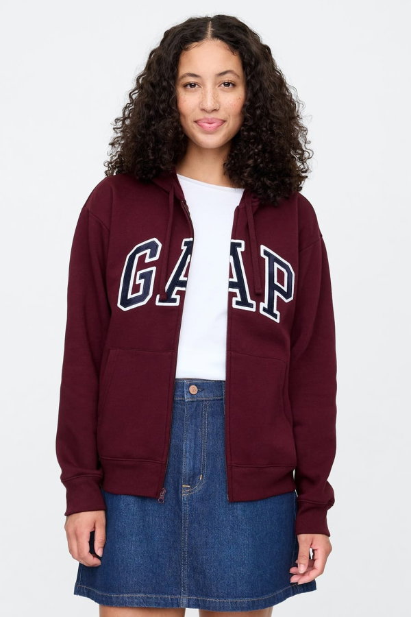 Gap Logo Fleece Kadın Fermuarlı Sweatshirt MURDUM