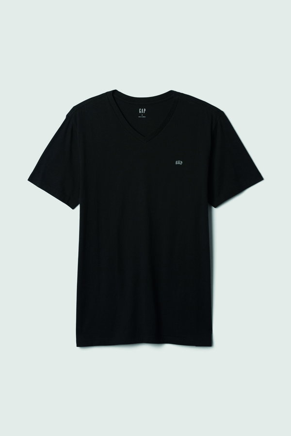 Gap V Yaka Erkek T-shirt SIYAH