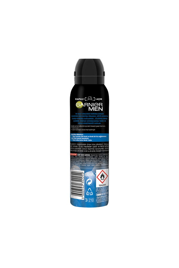 Garnier Men Ekstra Ferahlık Aerosol STD Garnier Men Ekstra Ferahlık Aerosol STD