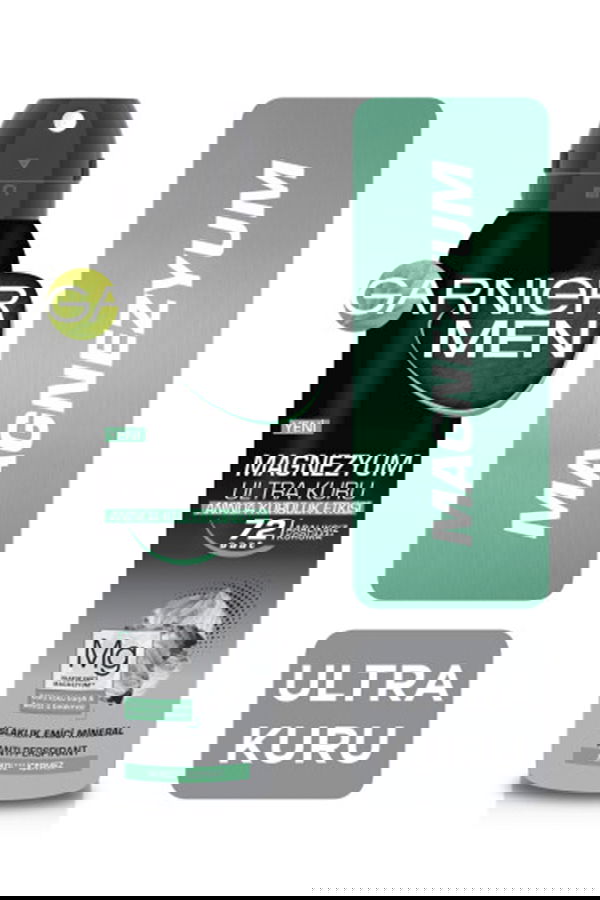 Garnier Men Magnezyum Ultra Kuru Sprey Deodorant STD Garnier Men Magnezyum Ultra Kuru Sprey Deodorant STD