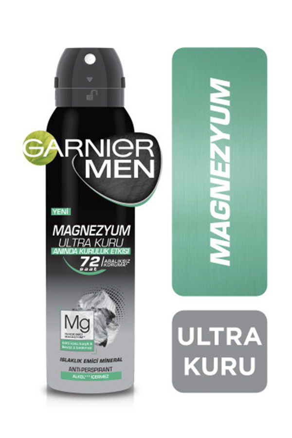 Garnier Men Magnezyum Ultra Kuru Sprey Deodorant STD