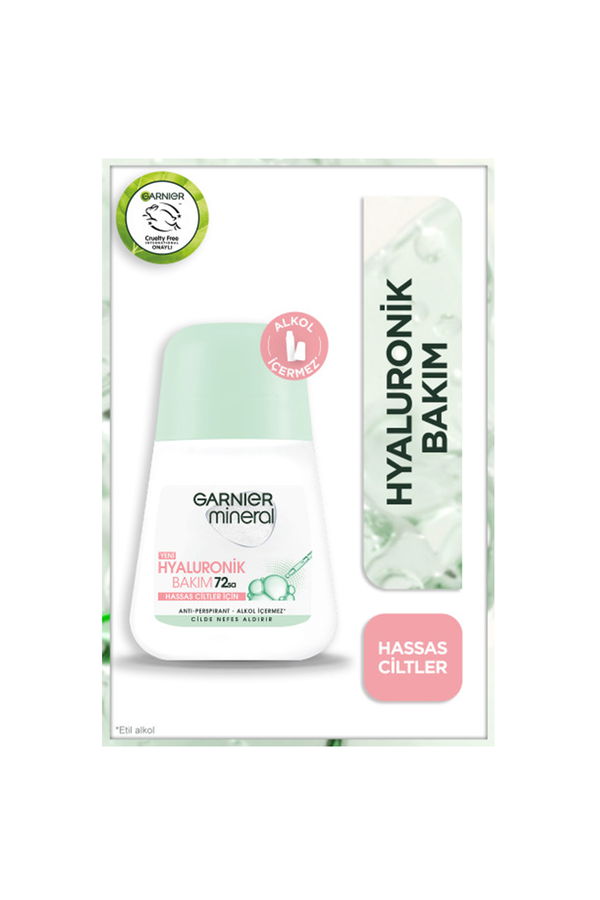 Garnier Mineral Hyaluronik Bakım Roll-on Deodorant STD Garnier Mineral Hyaluronik Bakım Roll-on Deodorant STD