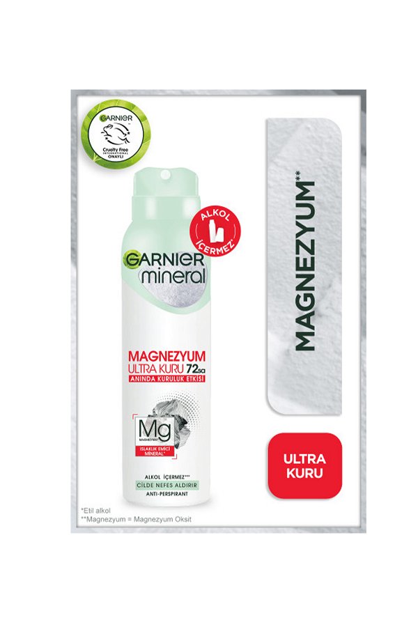 Garnier Mineral Magnezyum Ultra Kuru Sprey Deodorant STD