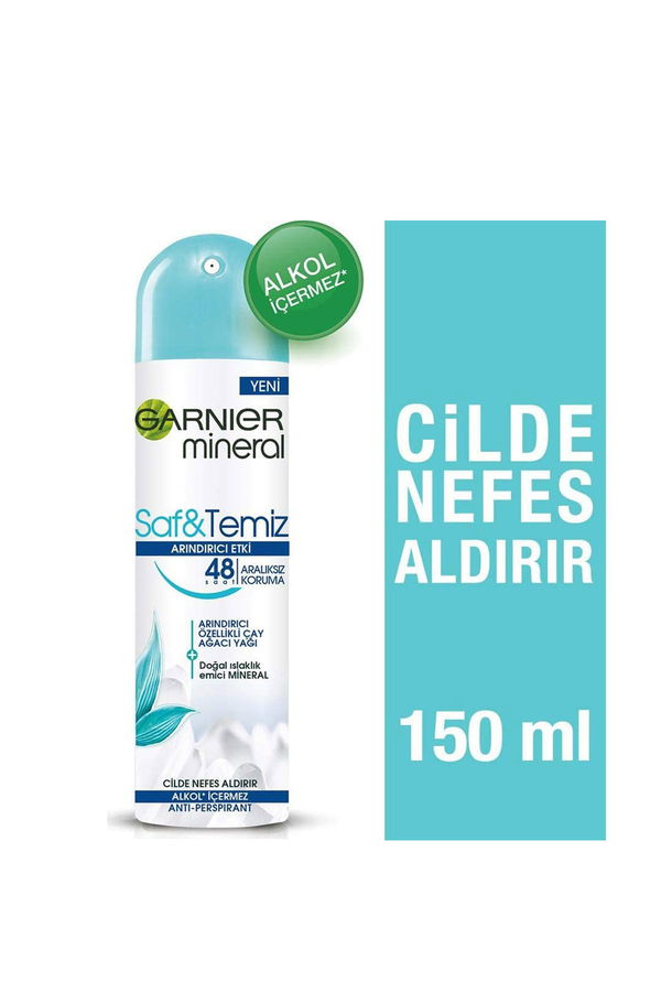 Garnier Mineral Saf&Temiz Sprey Deodorant STD