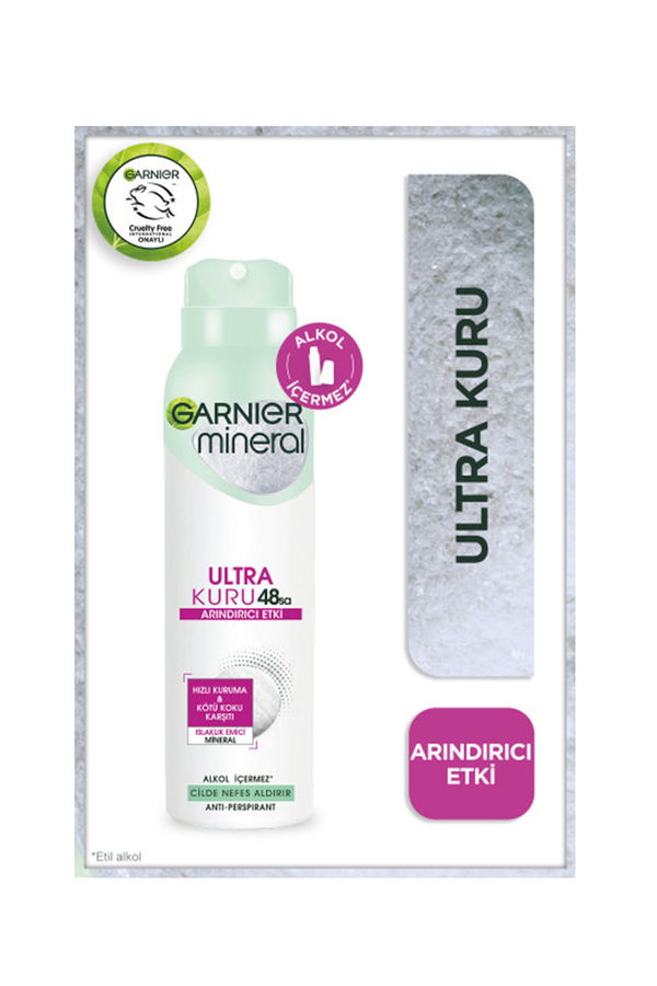 Garnier Mineral Ultra Kuru Sprey Deodorant STD Garnier Mineral Ultra Kuru Sprey Deodorant STD