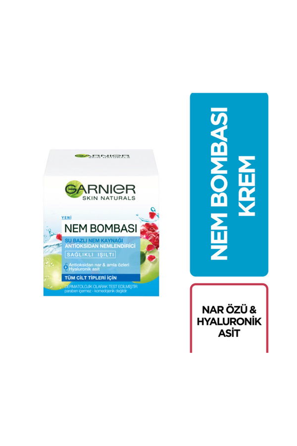 Garnier Nem Bombası Su Bazlı Nem Kaynağı Antioksidan Nemlendirici 50ML STD Garnier Nem Bombası Su Bazlı Nem Kaynağı Antioksidan Nemlendirici 50ML STD