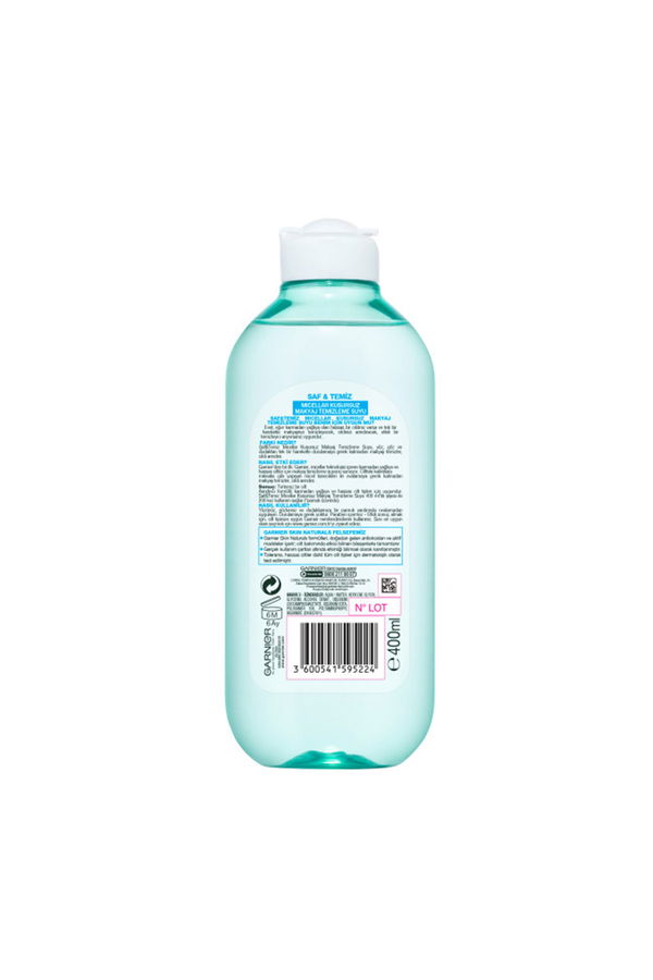 Garnier Saf & Temiz Micellar Kusursuz Makyaj Temizleme Suyu 400ML STD Garnier Saf & Temiz Micellar Kusursuz Makyaj Temizleme Suyu 400ML STD