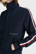 Tommy Hilfiger Şeritli Erkek Sweat LACİVERT