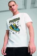 Puma Graphics Sneaker Tee Erkek Kısa Kollu Tişört BEYAZ