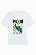 Puma Graphics Sneaker Tee Erkek Kısa Kollu Tişört BEYAZ