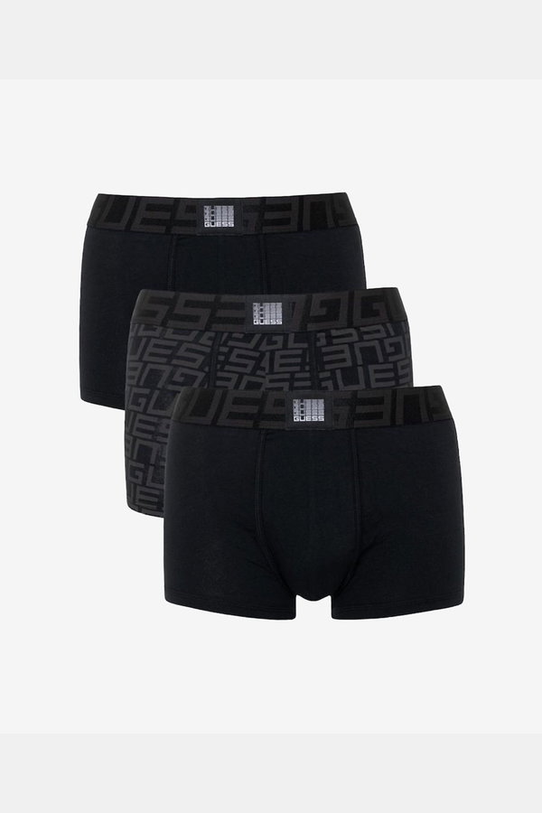 Guess 3lü Erkek Boxer SIYAH