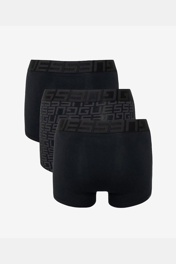 Guess 3lü Erkek Boxer SIYAH