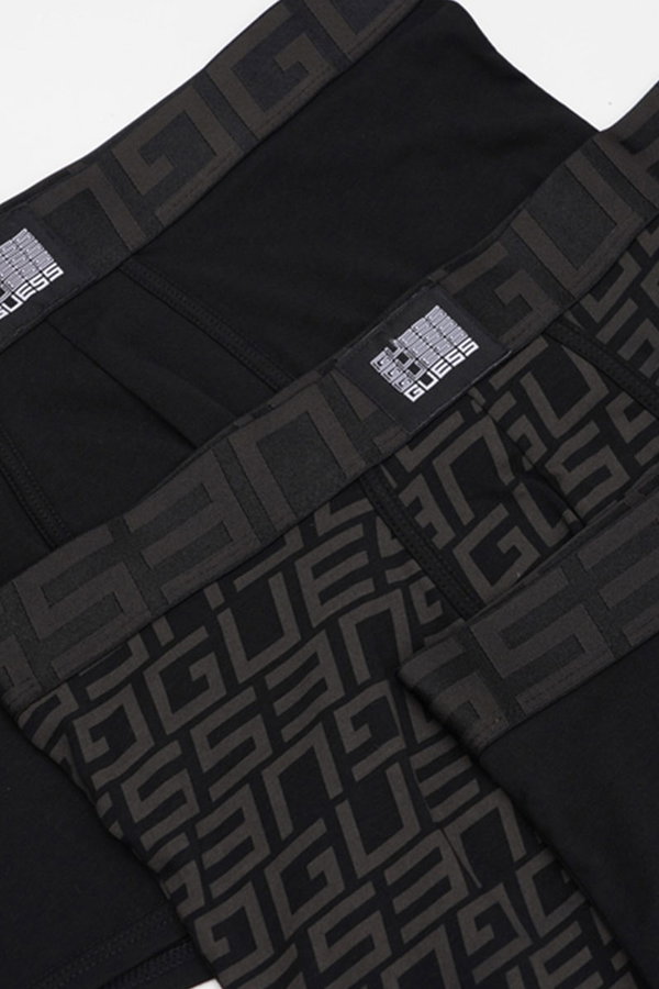Guess 3lü Erkek Boxer SIYAH