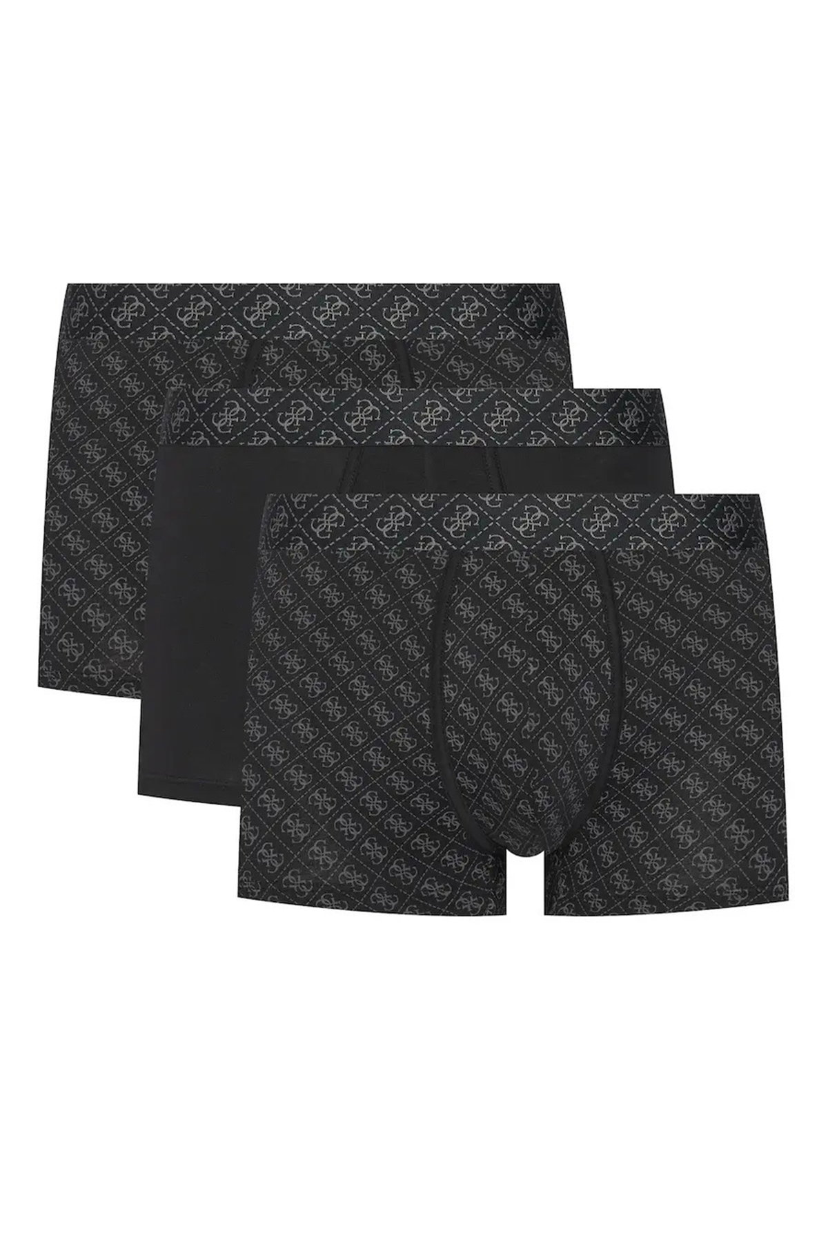 Guess 3lü Erkek Boxer SIYAH