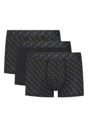 Guess 3lü Erkek Boxer SIYAH