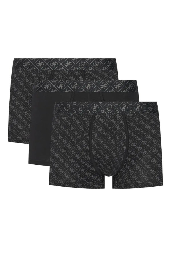 Guess 3lü Erkek Boxer SIYAH