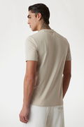 Guess Baskılı Erkek T-shirt BEJ