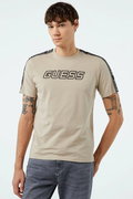 Guess Baskılı Erkek T-shirt Gri