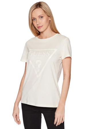 Guess Baskılı Kadın T-shirt BEJ Guess Baskılı Kadın T-shirt BEJ