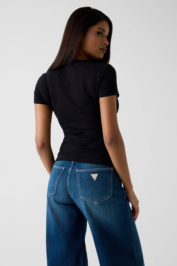 Guess Baskılı Kadın T-shirt SIYAH