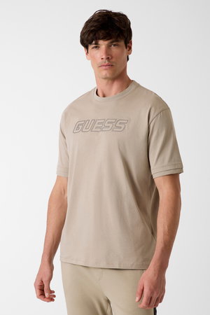 Guess Bisiklet Yaka Erkek T-shirt Gri