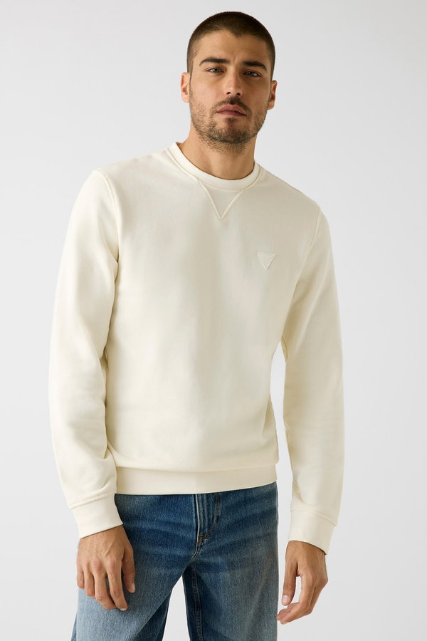 Guess Erkek Bisiklet Yaka Sweatshirt EKRU