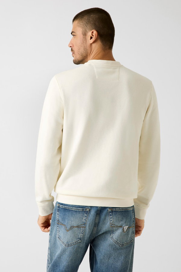 Guess Erkek Bisiklet Yaka Sweatshirt EKRU