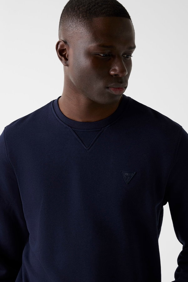 Guess Erkek Bisiklet Yaka Sweatshirt LACIVERT