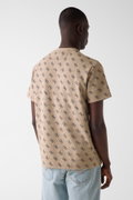 Guess Erkek Bisiklet Yaka T-shirt BEJ