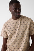 Guess Erkek Bisiklet Yaka T-shirt BEJ