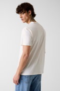 Guess Erkek Bisiklet Yaka T-shirt Beyaz