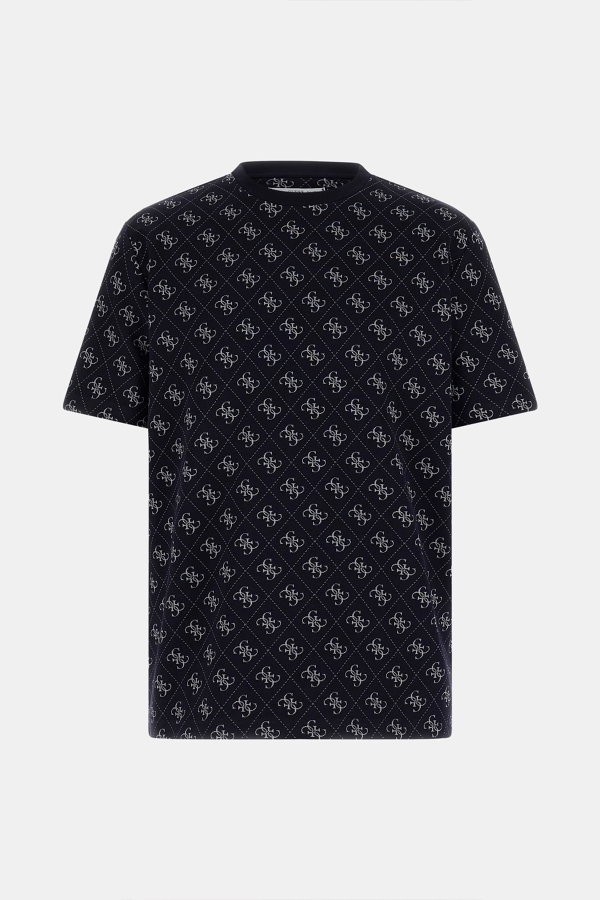 Guess Erkek Bisiklet Yaka T-shirt LACIVERT