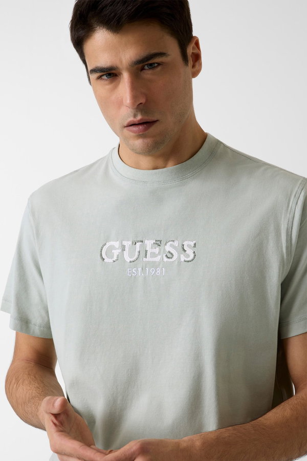 Guess Erkek Bisiklet Yaka T-shirt MINT