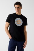 Guess Erkek Bisiklet Yaka T-shirt SIYAH