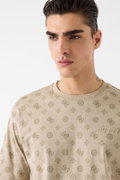 Guess Erkek Bisiklet Yaka T-shirt BEJ