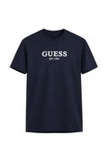 Guess Erkek Bisiklet Yaka T-shirt LACIVERT
