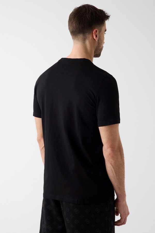 Guess Erkek Bisiklet Yaka T-shirt SIYAH