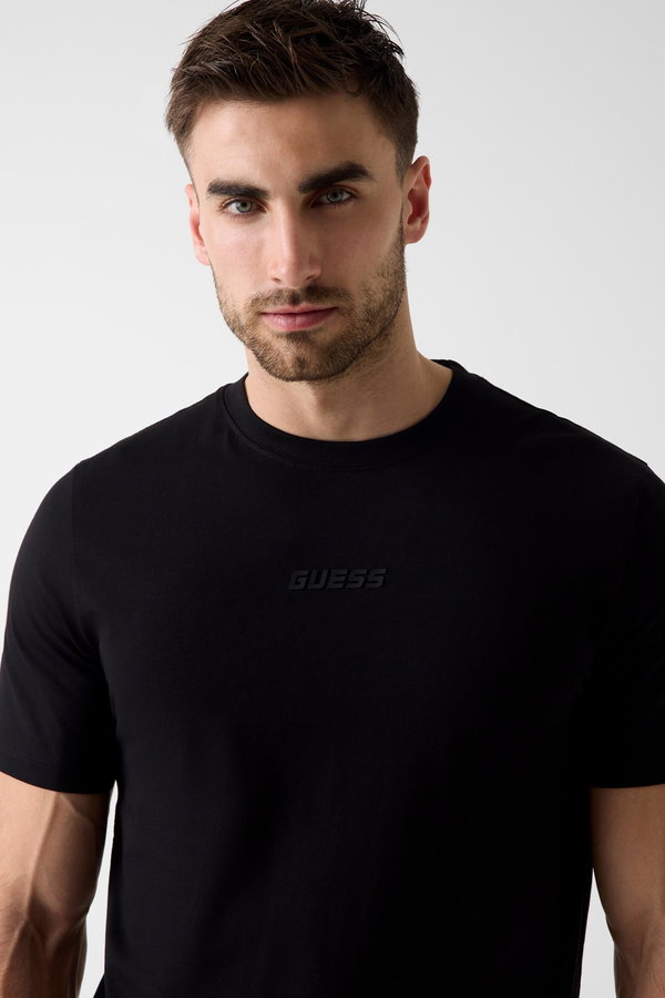 Guess Erkek Bisiklet Yaka T-shirt SIYAH