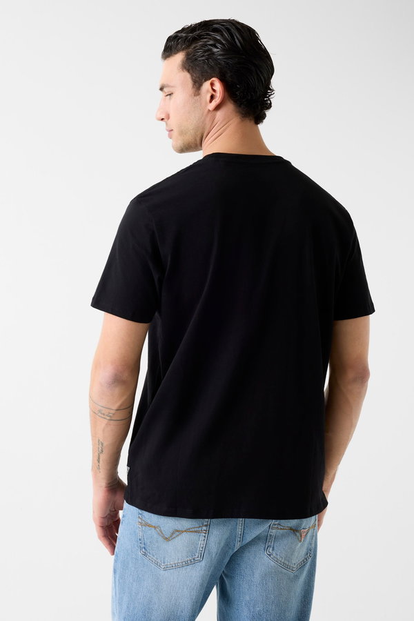 Guess Erkek Bisiklet Yaka T-shirt SIYAH