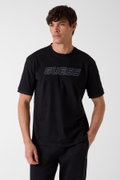 Guess Erkek Bisiklet Yaka T-shirt SIYAH
