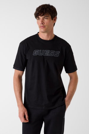 Guess Erkek Bisiklet Yaka T-shirt SIYAH