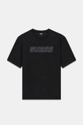 Guess Erkek Bisiklet Yaka T-shirt SIYAH