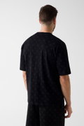 Guess Erkek Bisiklet Yaka T-shirt SIYAH